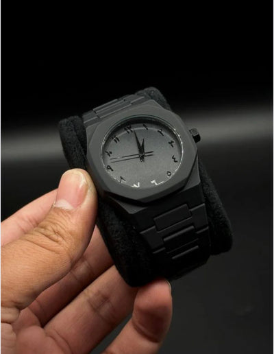 Black AURA Quartz Analog Watch - Stylish Wrist Watch For Men (With Box)