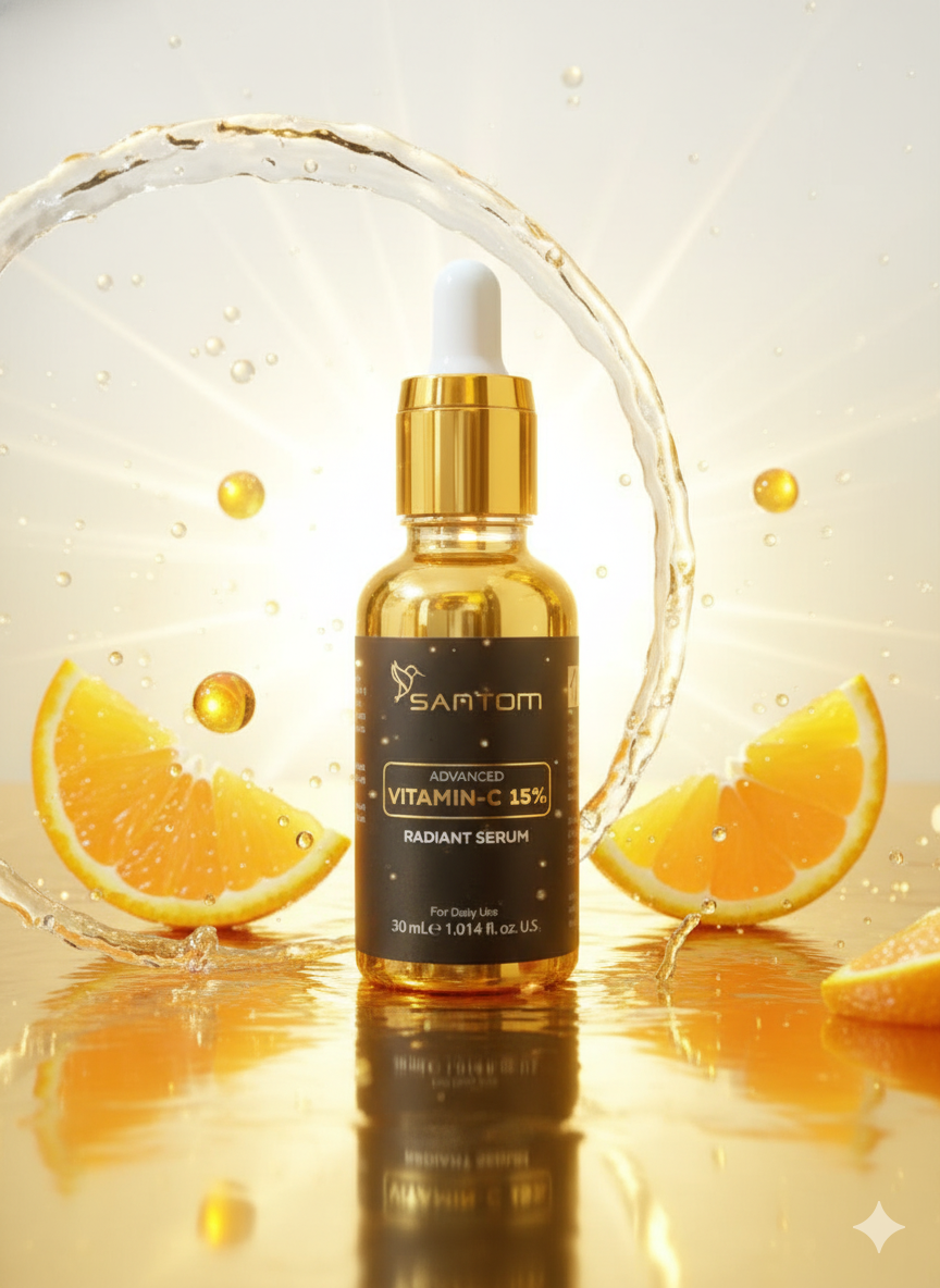 Santom Advanced Vitamin-C Serum 15% | Glow Boosting & Skin Repair Treatment