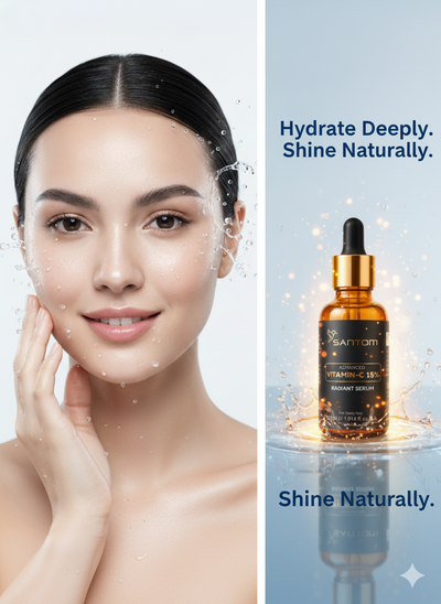 Santom Advanced Vitamin-C Serum 15% | Glow Boosting & Skin Repair Treatment