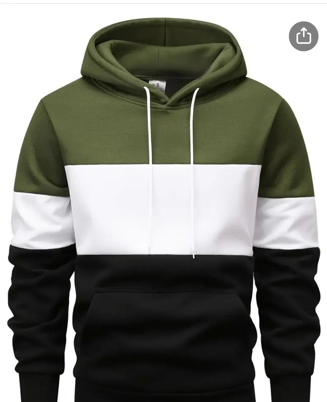 Polyester Fleece Plain Hoodie