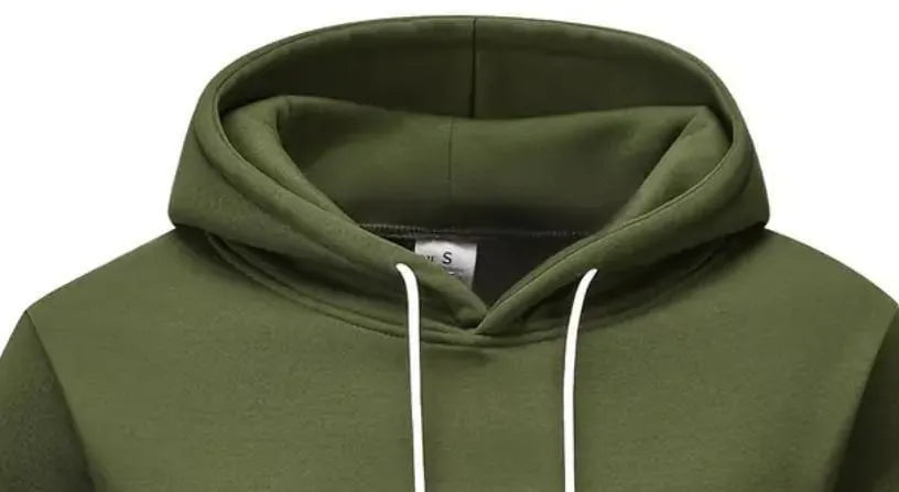 Polyester Fleece Plain Hoodie