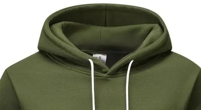Polyester Fleece Plain Hoodie
