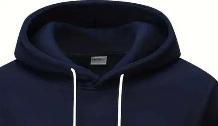 Polyester Fleece Plain Hoodie