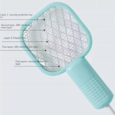 Multicolor Electric Mosquito Swatter - 1 Pc, 5 Watts for Effective Bug Control