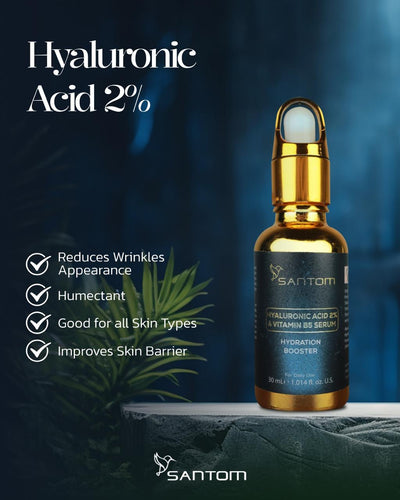 Santom Hyaluronic Acid 2% + Vitamin B5 Serum