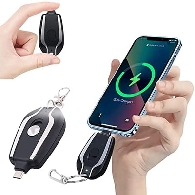 Portable Emergency Key Chain Mini 1500MAH Fast Power Keychain