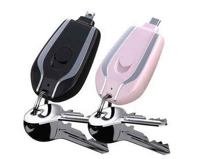 Portable Emergency Key Chain Mini 1500MAH Fast Power Keychain