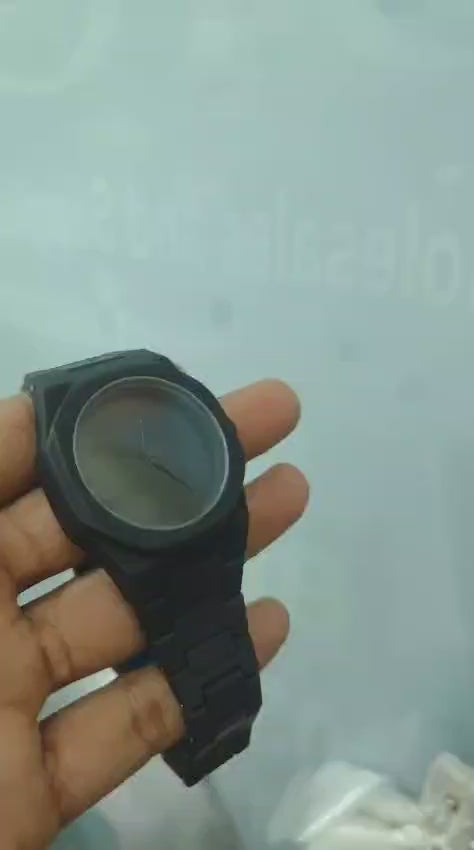 Black AURA Quartz Analog Watch - Stylish Wrist Watch For Men (With Box)