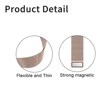 Apple Watch Milanese Magnetic Loop Strap | Stainless Steel Band